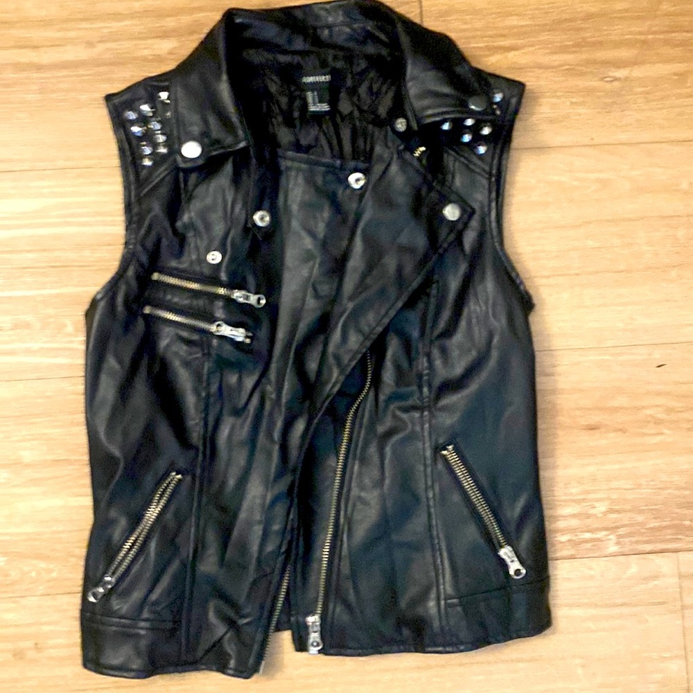 Leather vest